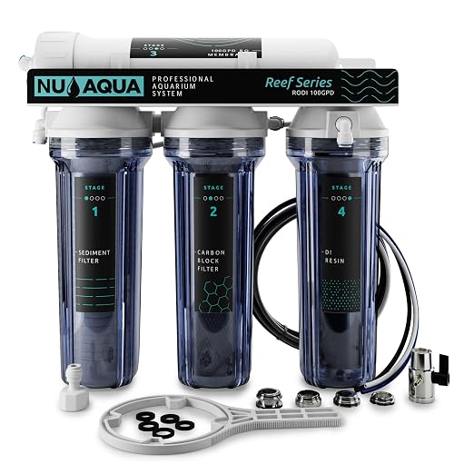 NU Aqua RODI System for Aquarium 4 Stage Deionization Reverse Osmosis System - RO Water Filter System 100 GPD Saltwater and Freshwater Filtration - 120-Day Trial