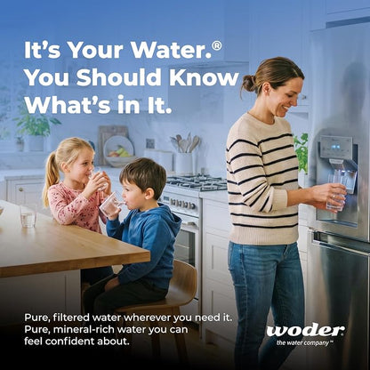 Compact Inline Water Filter, Fridge & Ice Maker, Removes PFAS & Lead | 10.25in Compact Size, Fits Behind Fridges & Tight Cabinets, 1/4in JG Fittings, WQA Certified, US Made, 1-Yr Warranty