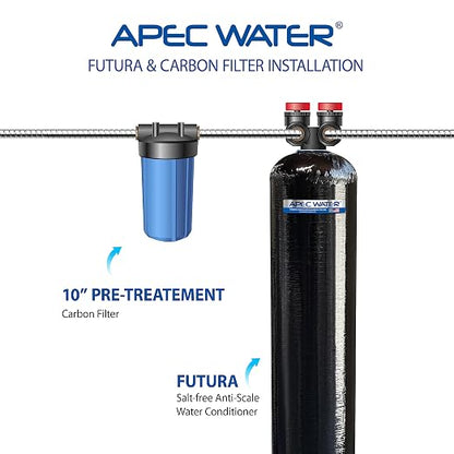APEC Water Systems FUTURA-20-FG Premium 15 GPM Whole House Salt-Free Water Softener & Water Conditioner