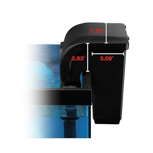 Marineland Bio-Wheel Penguin 125 GPH Power Aquarium Filter, Ultra-Quiet Hang-On-Back Fish Tank Filter with Multi-Stage Filtration for Aquariums Up to 20 Gallons