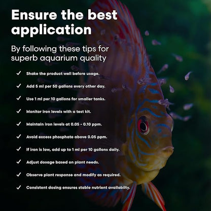 Brightwell Aquatics Florin-Fe Iron Supplement for Planted Aquariums – Dual-Action Iron Source for Plant Growth, Chlorophyll & Vibrant Foliage – Daily Dosing, 20L