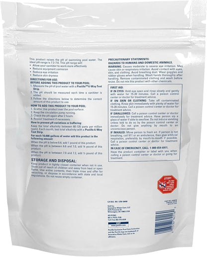 Poolife pH Plus for Swimming Pools & Spas - Professional Pool pH Balancer Raises pH & Alkalinity Fast - Prevents Calcium Scale & Eye Irritation - High Purity Granular Formula - 5lb