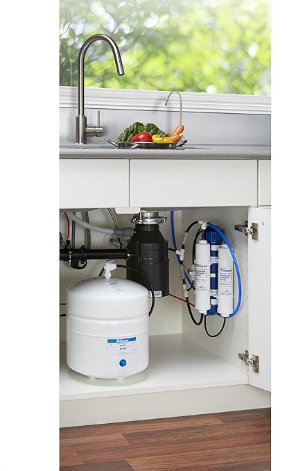 Home Master TM-ERP-L Undersink Reverse Osmosis System, 4.5s Fill Rate, 1:1 Waste Ratio, 8.5” catalytic carbon, 99% rejection hi-perf DOW membrane 18gpg, Lux Faucet, Fridge Kit, 5-year limited parts