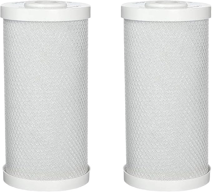CFS – 5 Micron 9.75" x 4.5" Carbon Sediment Water Filter Cartridge Compatible with AO-WH-PREL-RCP Models – Remove Bad Taste and Odor – Whole House Replacement Filter Cartridge (2 Pack)