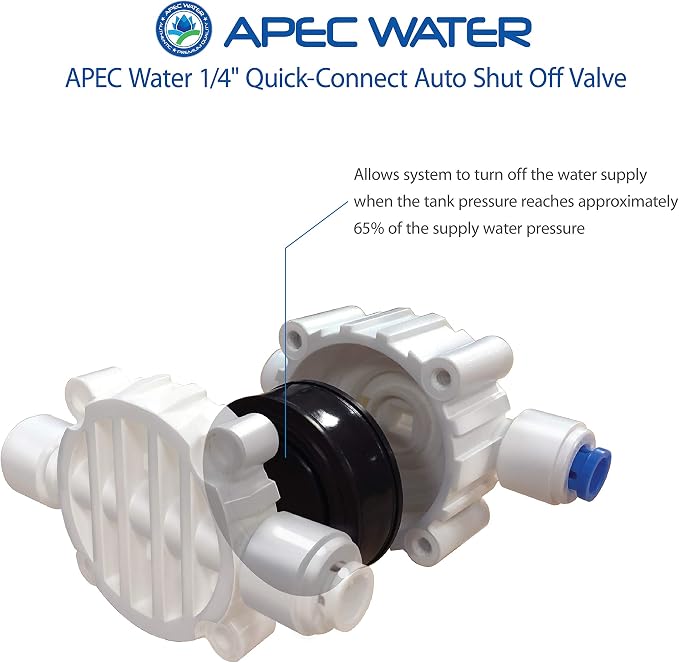 Tank-4 4 Gallon Residential Pre-Pressurized Reverse Osmosis Water Storage Tank & Auto Shut Off Valve Replacement Part (ASO)