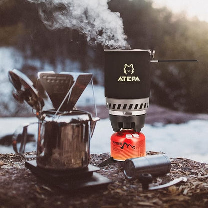 ATEPA Backpacking Stove Camping Cooking Gear for Outdoor Hiking Hunting Fishing