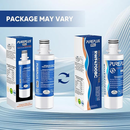 PUREPLUS ADQ747935 NSF 53&42 Certified Replacement for LT1000P LT1000 Kenmore Elite 9980 LT1000PC, MDJ64844601 ADQ74793501, LMXS28626S, LFXS26973S, LT120F Refrigerator Water and Air Filter, 3Pack