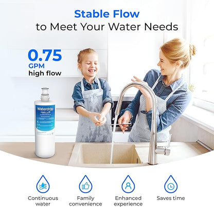 Waterdrop 3US-AF01 Under Sink Water Filter, Replacement for Filtrete® 3US-AF01, 3US-AS01, Aqua-Pure AP Easy C-CS-FF, WHCF-SRC, WHCF-SUFC, WHCF-SUF, Upgraded Alkaline Filter, 1 Pack