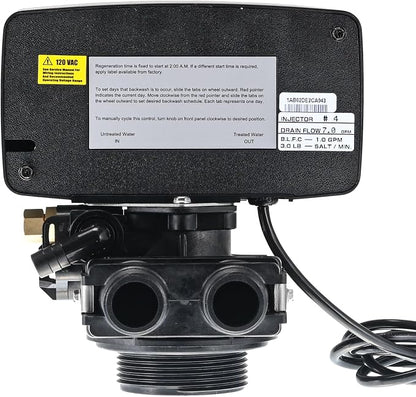 Water Softener Control Valve, Water Softener Head 5600, 12 Day Timer Control Valve, 110V US Plug