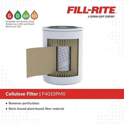 Fill-Rite F4010PM0 1½" - 16 UNF 40 GPM (151 LPM) 10 Micron Particulate Spin-On Fuel Filter