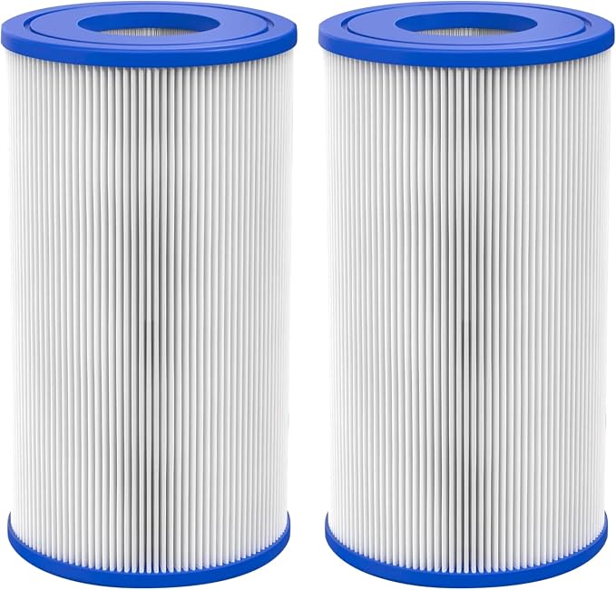 The Pod Company Chiller Replacement Filters – 2 Pack, 20 Micron Pleated Cartridge, 6" x 3" OD x 3" ID (For Cold Plunge Water Chillers) | Pleated Cartridge, 3" OD x 3" ID, For Cold Plunge Water Chillers