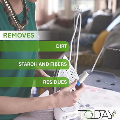 Today - Iron Cleaner Stick for Hot Soleplate – Steam Iron Residue Remover and Plate Descaler – Removes Stains and Starch – Easy to Use – Made in Italy