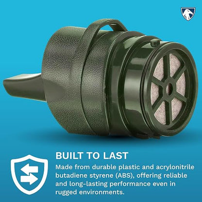 Survivor Filter - Mouthpiece Carbon Replacement Filter | USA Tested - for Survivor Filter Portable Water Filter Straw L600