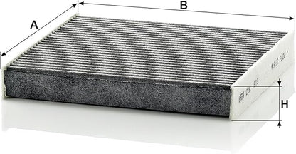 MANN-FILTER CUK 1919 Cabin Air Filter - Pollen Filter with Activated Carbon