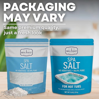 Hot Tub Spa Salt for Water Systems & Chlorine Generators, Pool Salt for Hotspring, Jacuzzi, Caldera, Ace, & Freshwater, 10 Lbs/500 Gallons