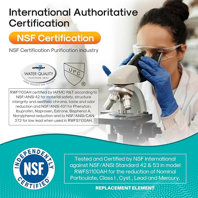 ICEPURE DA29-00003G Remove PFOA&PFOS, NSF/ANSI 401&53&42&NSF/ANSI/CAN 372 Water Filter, Replacement for Samsung DA29-00003A, Aqua-Pure Plus DA29-00003B, HAFCU1, RF267AERS, HDX-FMS-1, 3PACK