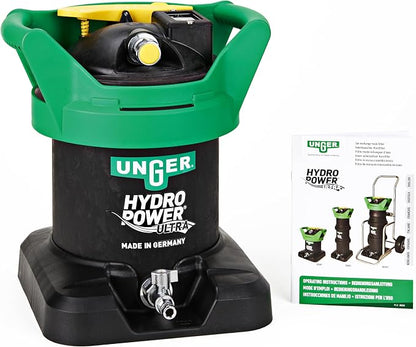 Unger Commercial HydroPower Ultra DI Tank - Pure Water for Professional Window Cleaners - Includes Deionization Resin, Small - UHP01