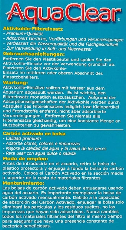 AquaClear 20 Activated Carbon, 1.5 Ounce, White, (A597)