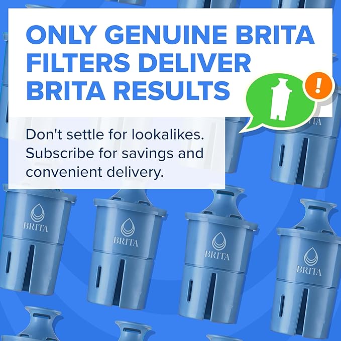 Brita Elite Water Filter Replacement for Pitchers and Dispensers, BPA-Free, Reduces 99% of Lead, Lasts Six Months or 120 Gallons, Includes 1 Pitcher Replacement Filter