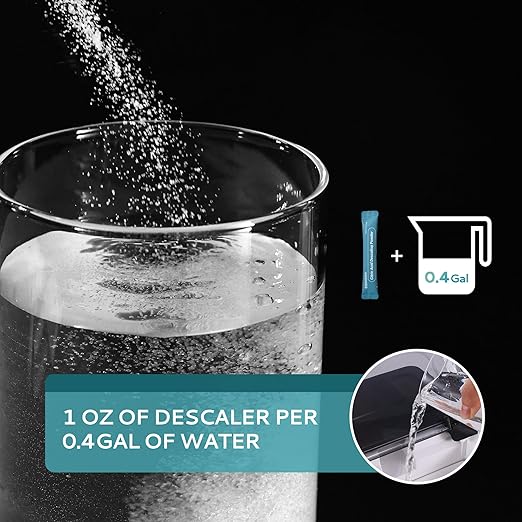 EUHOMY Ice Maker Cleaner & Descaler | 12 Use & Individually Packed | Ice Machine Cleaner with Organic Citric Acid Descaling Powder, Ideal for All Brands