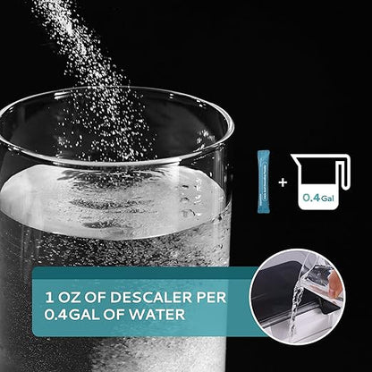 EUHOMY Ice Maker Cleaner & Descaler | 12 Use & Individually Packed | Ice Machine Cleaner with Organic Citric Acid Descaling Powder, Ideal for All Brands