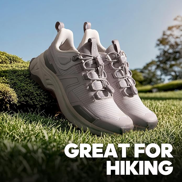 NORTIV 8 Women's Lightweight Hiking Shoes Quick Laces Outdoor Fashion Sneakers Gladiator