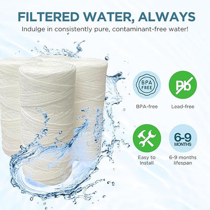 Pelican Water PC40 10 in. 5 Micron Sediment Replacement Filter (4-Pack) by Pelican Water