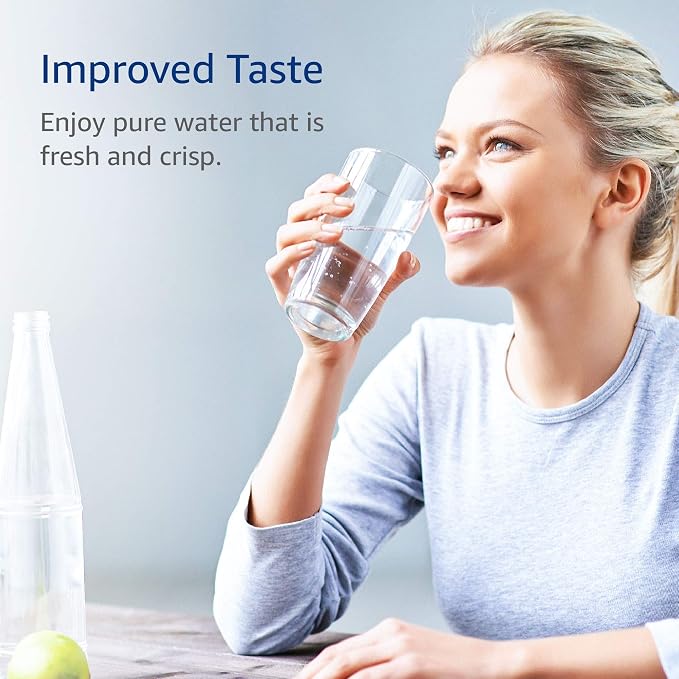 AQUA CREST GXRLQR Filter Replacement for GE GXRLQR, NSF/ANSI 401 | Compatible with GE SmartWater Twist and Lock In-Line GXRLQR Water Filter, Reduces PFAS, PFOA/PFOS
