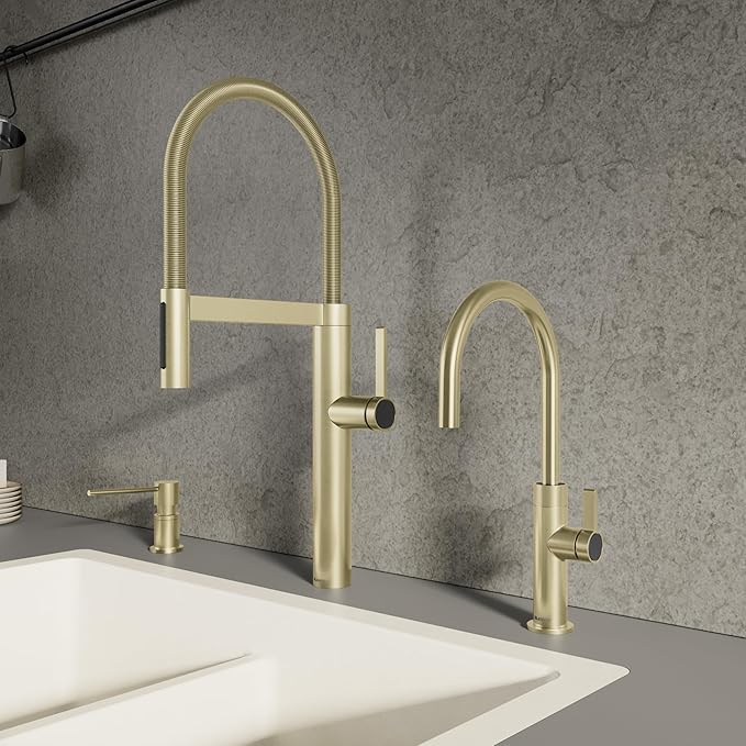 Blanco 527476 Culina II Pull-Down Semi-Pro Kitchen Faucet - 1.5 GPM - Satin Gold