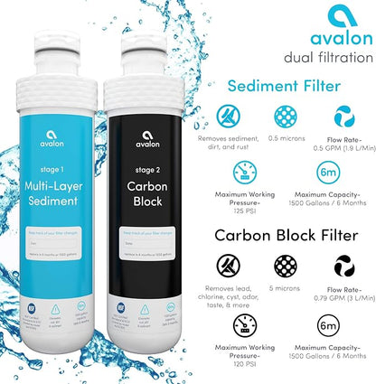 Avalon High Capacity Chiller Cooling System for Under Counter Use, Dual Filtration, NSF