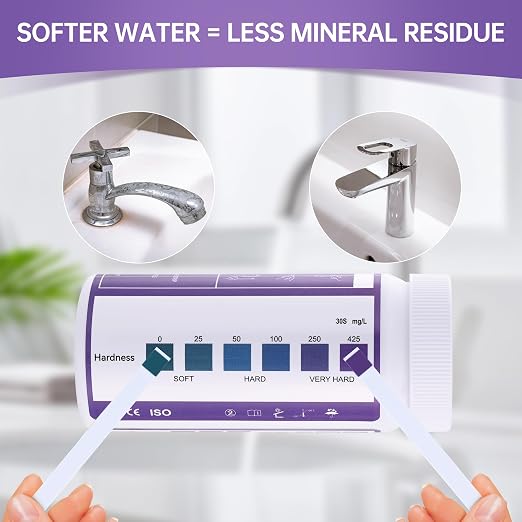 AAwipes Water Hardness Test Kit 0-425 ppm Hard Water Test Strips - Ultimate Test Kit for for Home, Drinking, Well, Spa, Swimming Pool, Softener (K07-150)