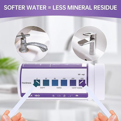 AAwipes Water Hardness Test Kit 0-425 ppm Hard Water Test Strips - Ultimate Test Kit for for Home, Drinking, Well, Spa, Swimming Pool, Softener (K07-150)