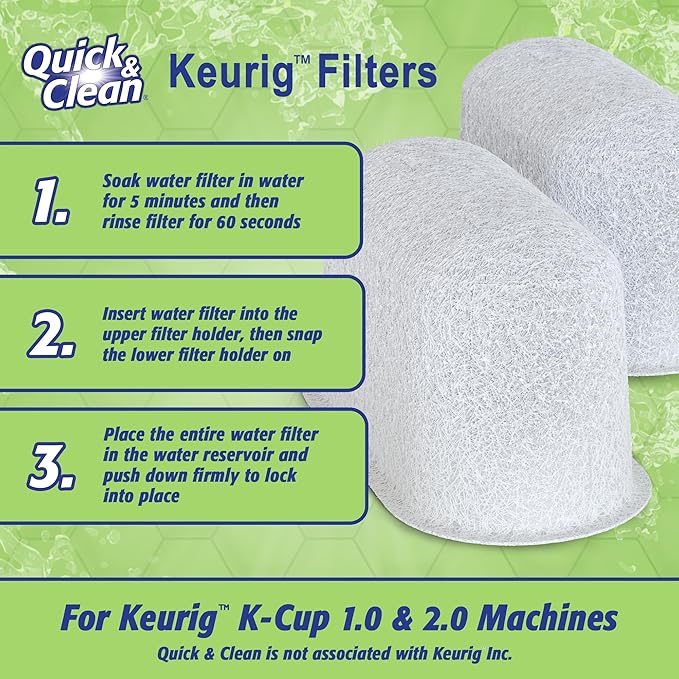 Quick & Clean 4-Pack Cleaning Cups with Descaler Bundle (2 Total Uses) - 2.0 Compatible, Descaling Solution for Keurig, Nespresso, Ninja, Delonghi, All Coffee and Espresso Machines (5)