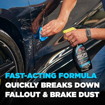 Stoner Car Care 92100-2PK Iron Remover & Wheel Cleaner – Odorless Iron Fallout & Brake Dust Remover for Paint, Wheels & Glass – pH Balanced Rust Decontaminant – 22 fl oz (Pack of 2)