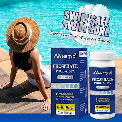 Phosphate Test Kit for Pool,50 Strips Phosphate Test Strip