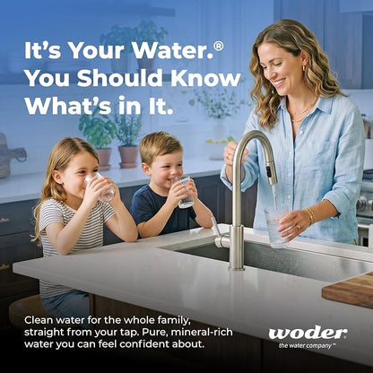 Compact Under Sink Water Filter System, Direct Connect, Removes PFAS | 10.25in Compact Size, Only 15in Clearance Needed, Fits Tight Cabinets, 3/8in Direct Connect, WQA Certified, 1-Yr Warranty
