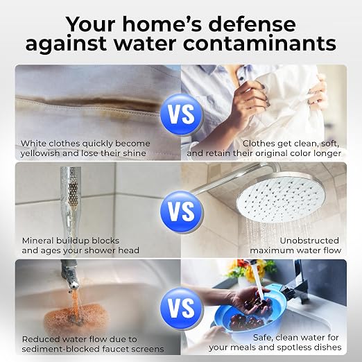 Water Softener and Whole House Carbon Filter System 4+ Bathrooms