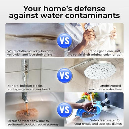 Water Softener and Whole House Carbon Filter System 4+ Bathrooms