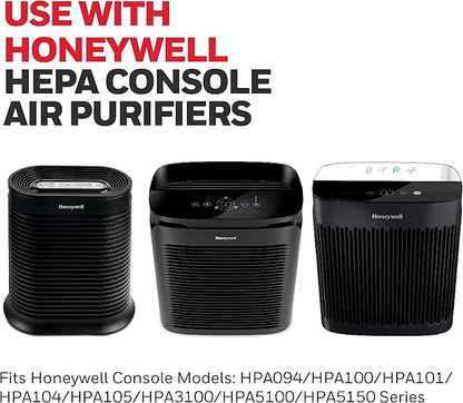 Honeywell HEPA Air Purifier Filter Kit – Includes 1 HEPA R Replacement Filter and 4 A Carbon Pre-Cut Pre-Filters – Airborne Allergen Air Filter Targets Wildfire/Smoke, Pollen, Pet Dander, and Dust