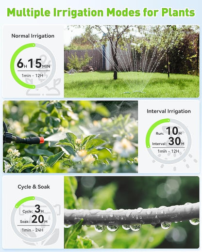 RainPoint WiFi Water Timer for Garden Hose,Blue