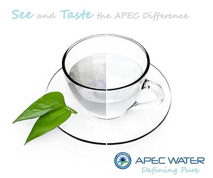 APEC Water Systems RO-CTOP Portable Countertop Reverse Osmosis Water Filter System, Installation-Free, fits Most Standard Faucet