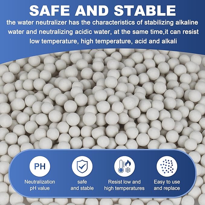 1 Bag Condensate Neutralizer Refill 3.3 Lbs - 7-8mm Calcite Pellets, pH Neutralizer Media for Water Heater Filter & Condensate Kit (1 Bag Condensate Neutralizer Refill)