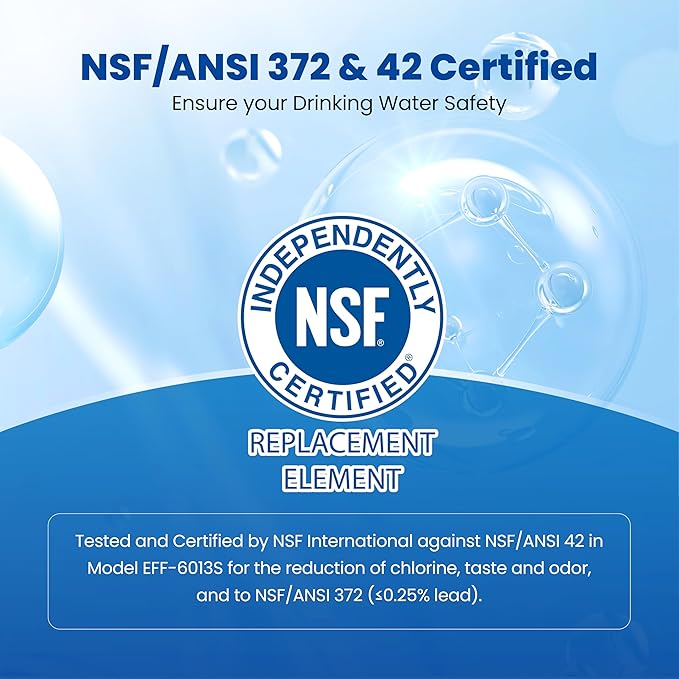 Waterspecialist WS613B Replacement for MWF®, SmartWater® MWFP, MWFA, GWF, HDX FMG-1, WFC1201, GSE25GSHECSS, PC75009, RWF1060, Kenmore® 9991 Refrigerator Water Filter, 3 Filters