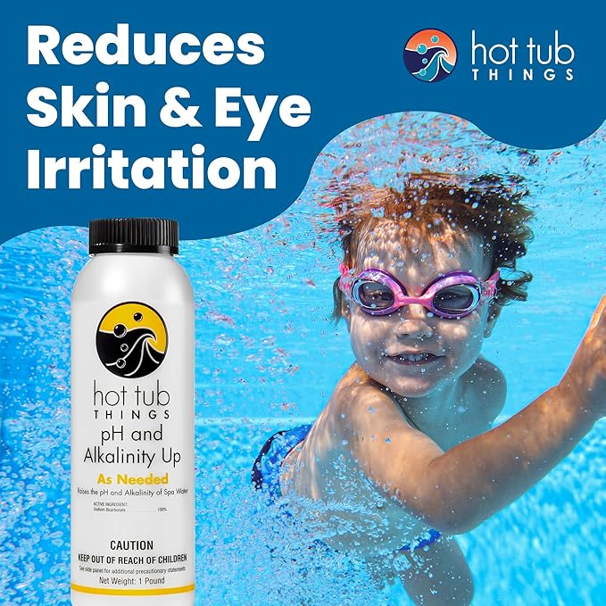 Hot Tub Things pH Up & Alkalinity Increaser for Hot Tub, Pool & Spa – pH Plus & Alkaline Up, Alkalinity Booster, Maintain Balance Water Quality & Prevent Corrosion – Spa pH Increaser – 1 Pound