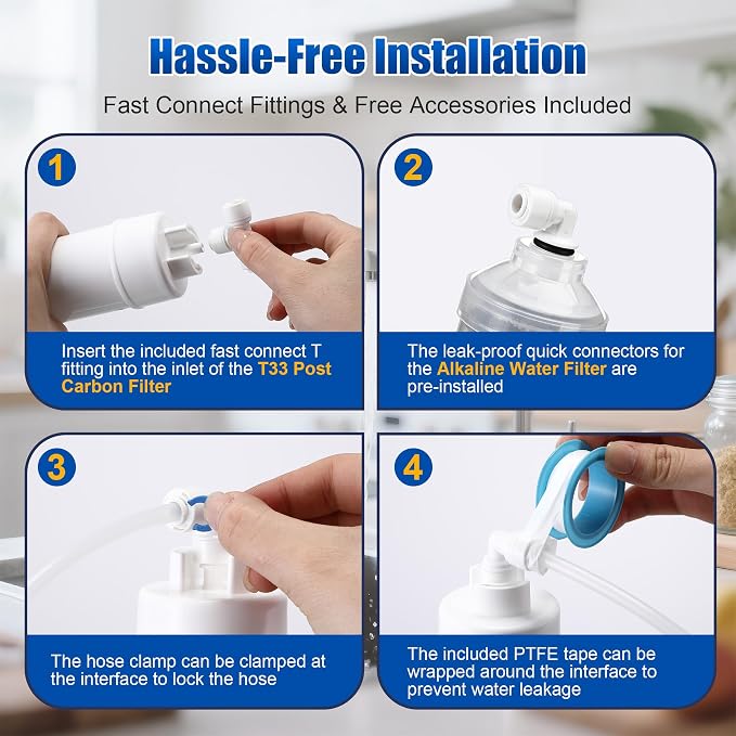 F7 NSF Certified 1-Year Replacement Filter Cartridge Pack Compatible with iSpring RCC7AK, 7-Count for Standard 5-Stage RO System, Without RO Membrane & Alkaline Remineralization Filter