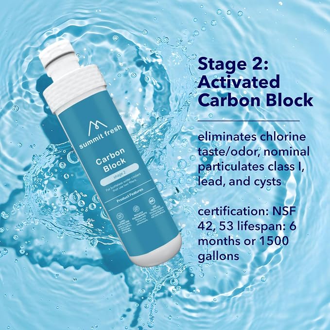 Replacement Set, Compatible with All Avalon Bottleless Water Coolers, 1500 Gallons - NSF Certified, Dual Set