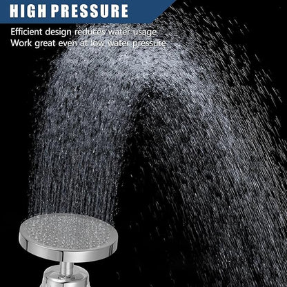 Filtered Shower Head with Extension Arm, High Pressure Rain Showerhead Filter Set for Hard Water Removes Chlorine and Harmful Substances (Chrome)