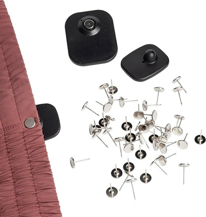 19MM Flathead GROOVED Pins for Retail Security Tags EAS Loss Prevention – 1000 Count – Checkpoint Security Compatible for Theft Prevention – for Apparel, Accessories, Others by BullsEye Protection
