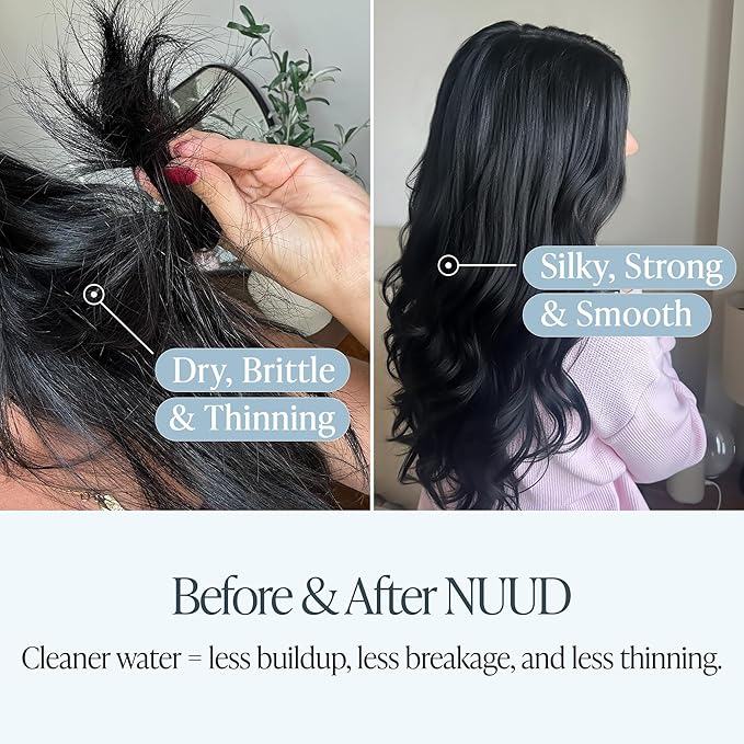 NUUD Replacement Filter For The NUUD Filtered Shower Head | Helps To Remove Chlorine, Heavy Metals & Contaminants for Healthier Scalp, Skin & Hair | High Pressure Shower Head Filter