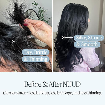 NUUD Replacement Filter For The NUUD Filtered Shower Head | Helps To Remove Chlorine, Heavy Metals & Contaminants for Healthier Scalp, Skin & Hair | High Pressure Shower Head Filter